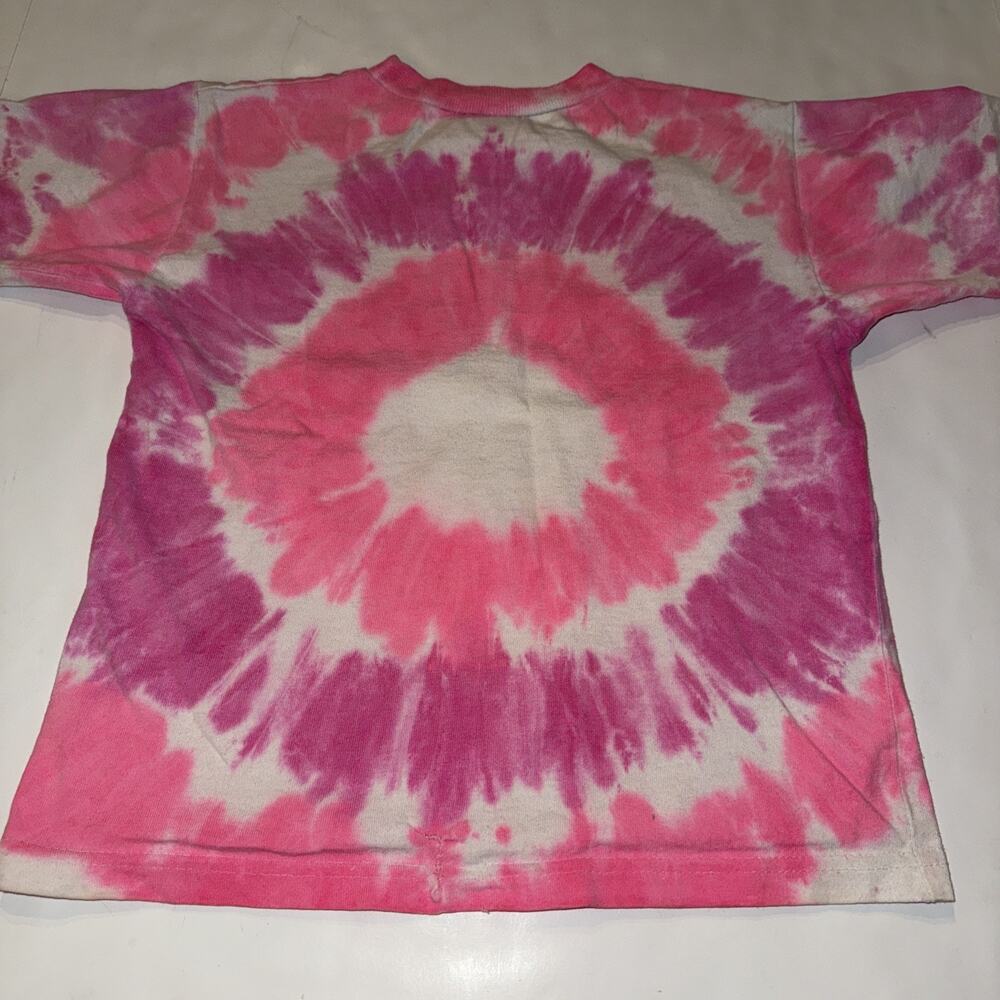 Vtg Tweety bird Looney Tunes tie-dye T-shirt youth Sz L 1986 Warner Freeze NY - Picture 8 of 11